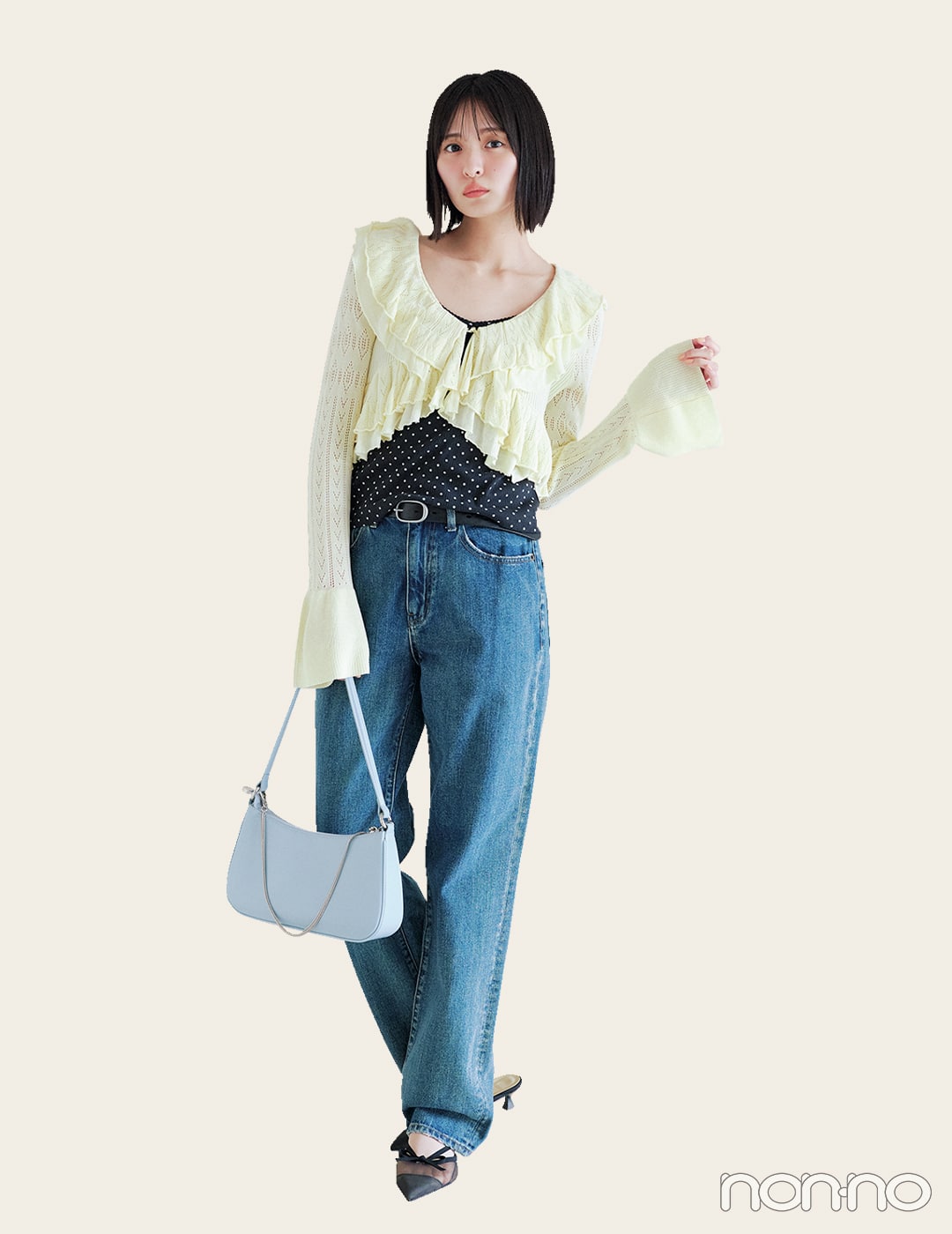【non-no web】遠藤さくらが着こなす大学生の毎日コーデ
