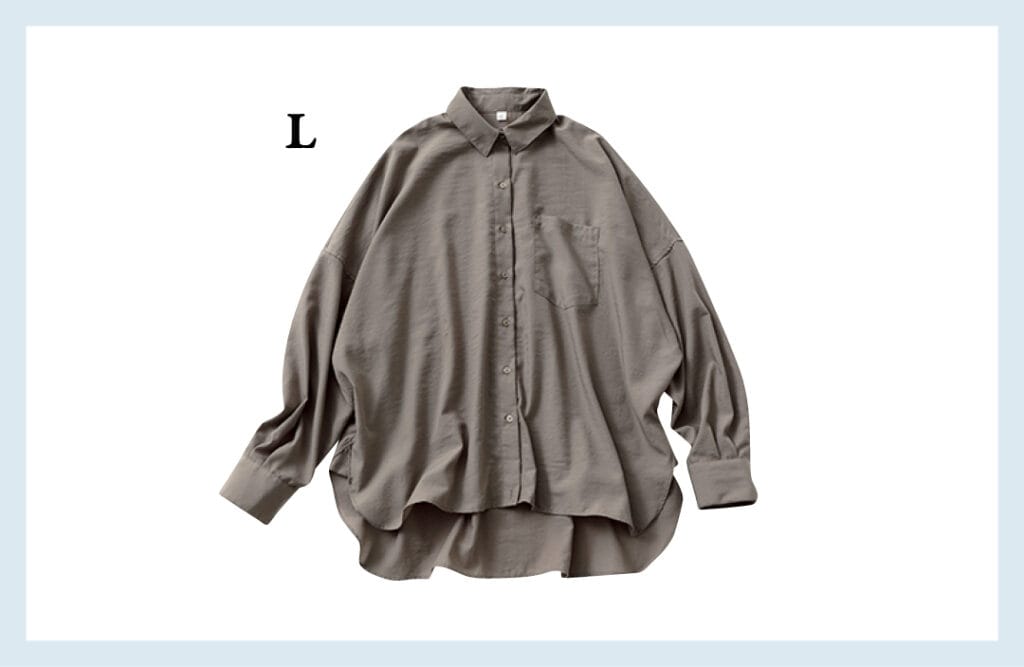 33℃以上の日のブラウンシアーシャツ