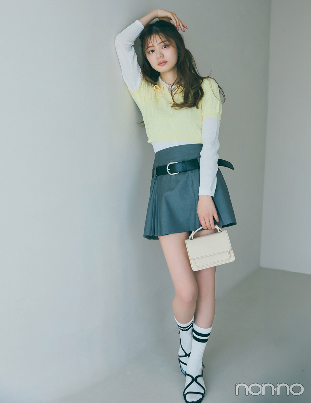 【non-no web】紺野彩夏が着こなす大学生の毎日コーデ