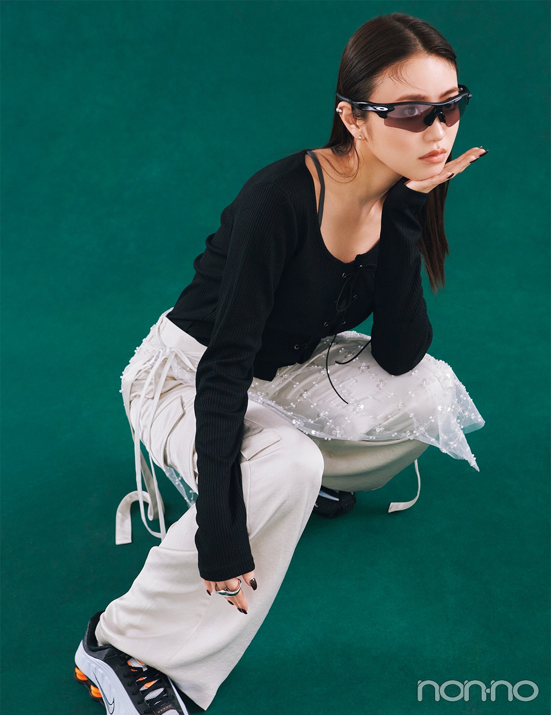 【non-no web】香音が着こなす大学生の毎日コーデ