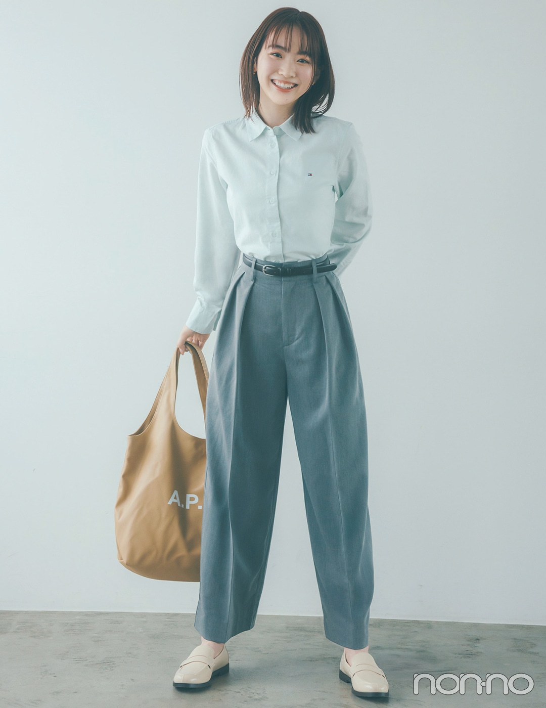 【non-no web】村上なずなが着こなす大学生の毎日コーデ