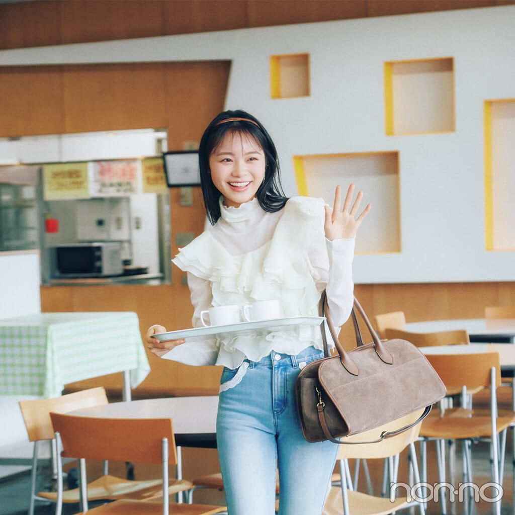 【non-no web】林芽亜里が着こなす大学生の毎日コーデ_アイキャッチ画像