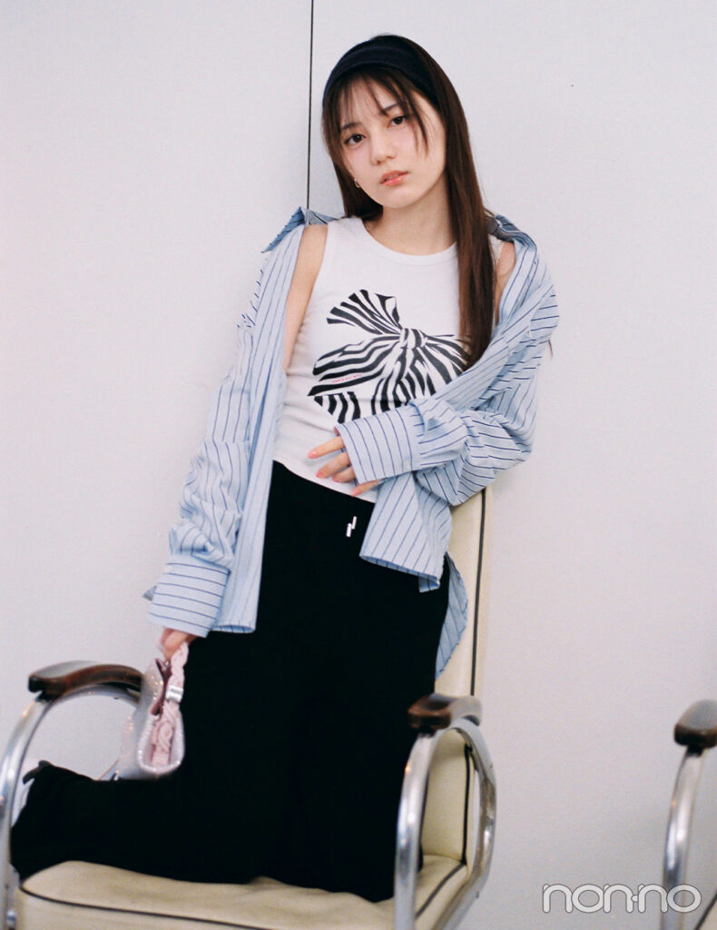 【non-no web】小坂菜緒が着こなす大学生の毎日コーデ