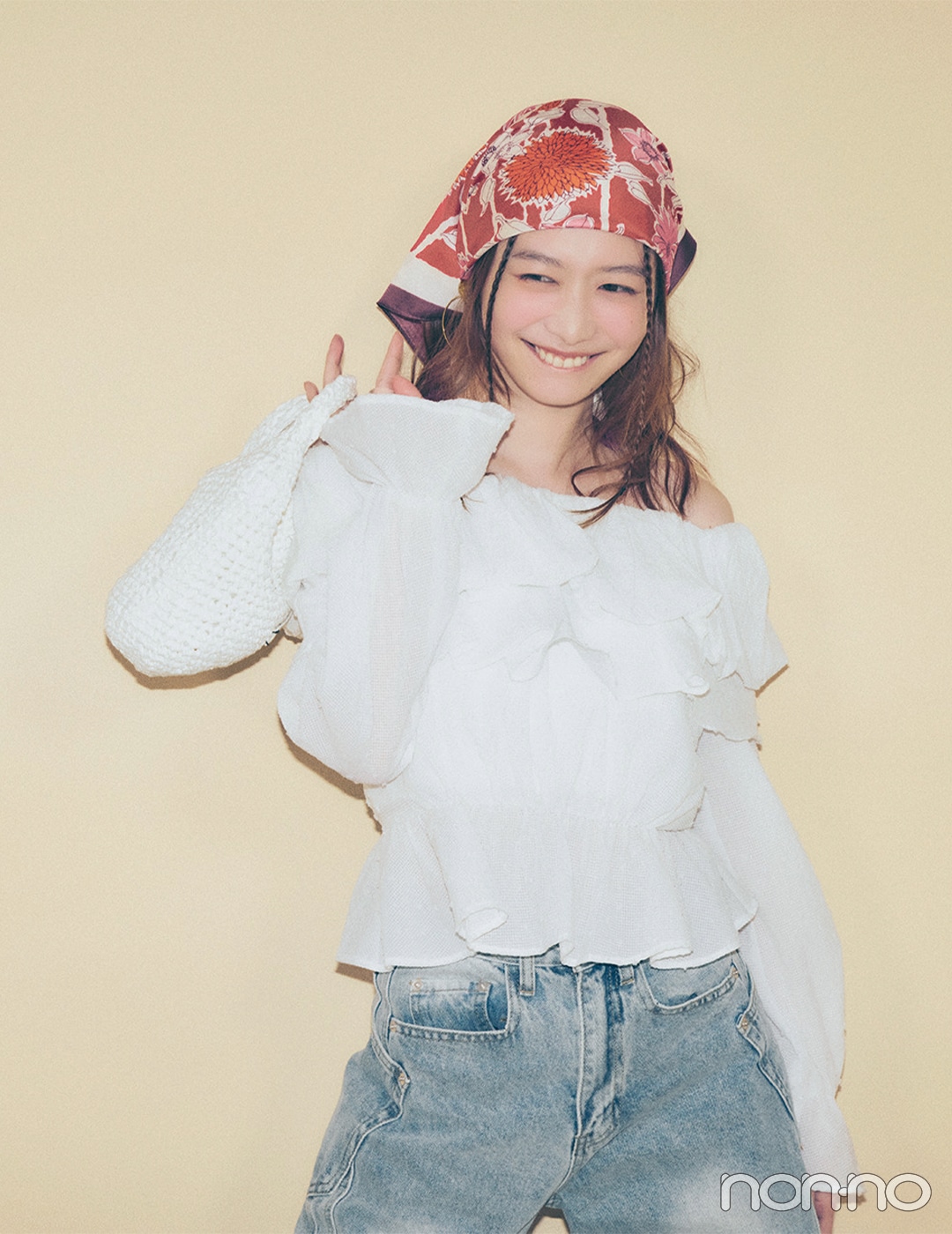 【non-no web】岡本夏美が着こなす大学生の毎日コーデ