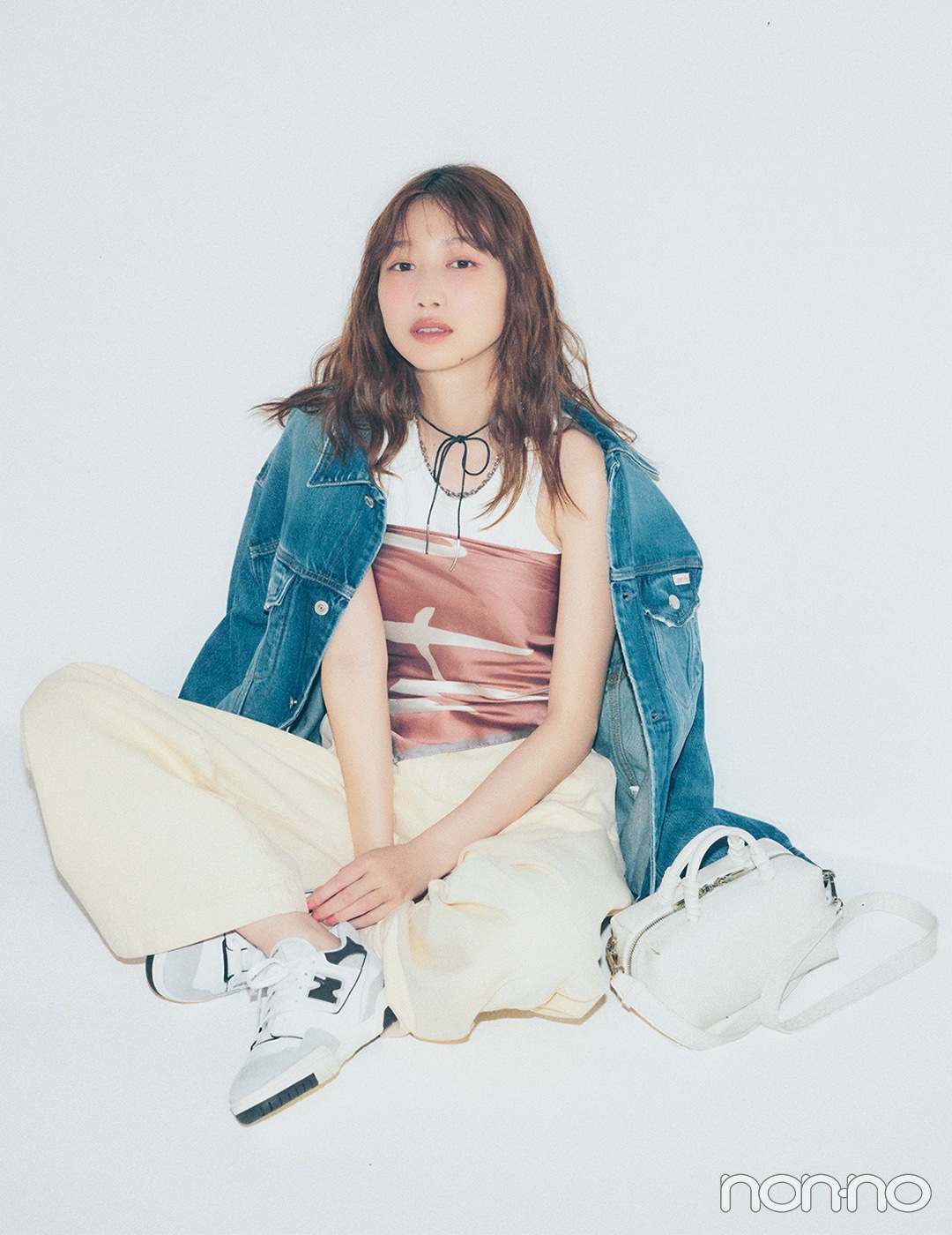 【non-no web】岡本夏美が着こなす大学生の毎日コーデ