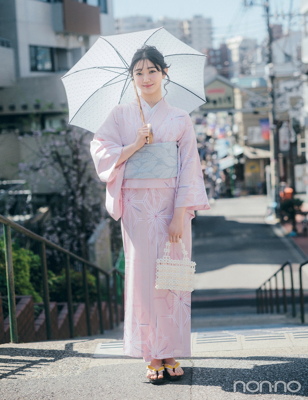 【non-no web】小宮山莉渚が着こなす大学生の毎日コーデ