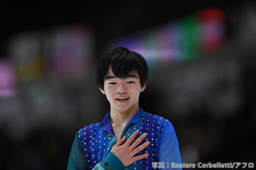 世界ジュニア選手権での鍵山優真選手