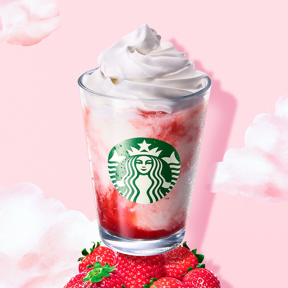 スタバ新作のスターバックス ストロベリー フラペチーノ