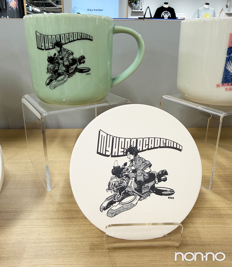僕のヒーローアカデミアの珪藻土コースター￥1980・マグカップ￥3630