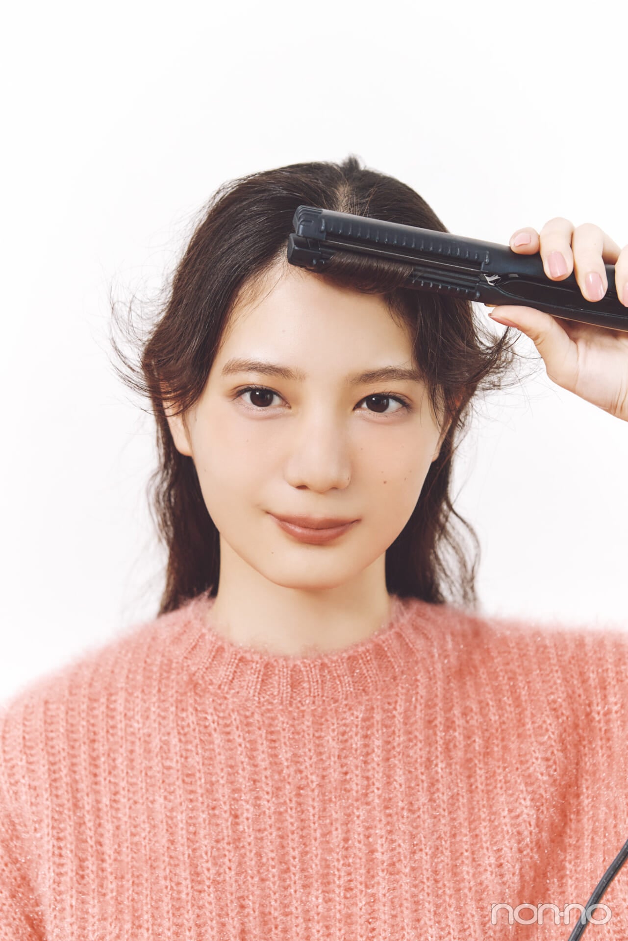 小坂菜緒のヘアアレ14daysのキャップヘアのプロセス①