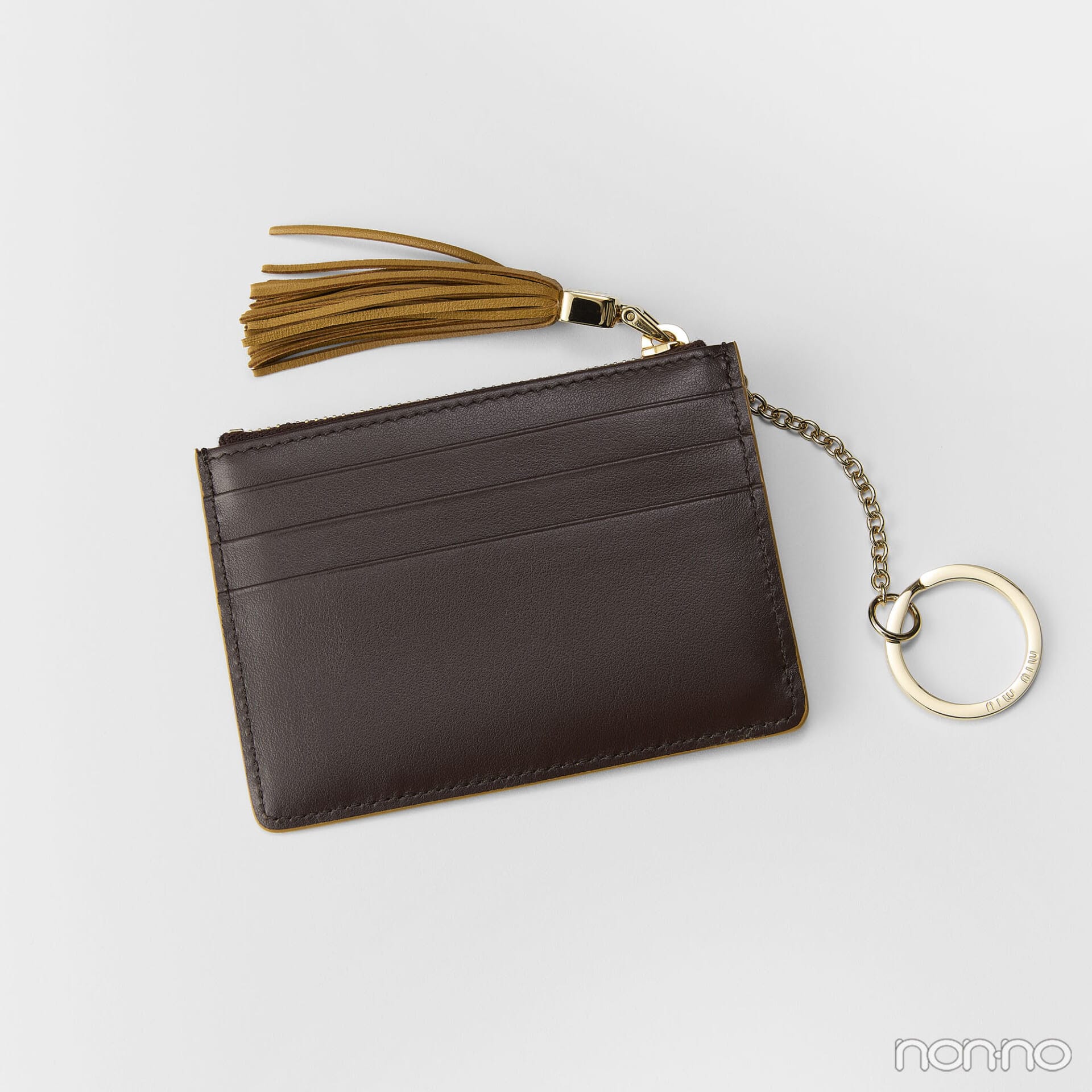 ミュウミュウの財布「レザー カードホルダー」ポケット仕様