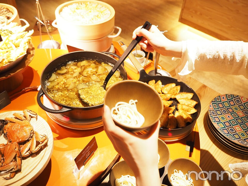 OMOダイニングでのツガニそうめん