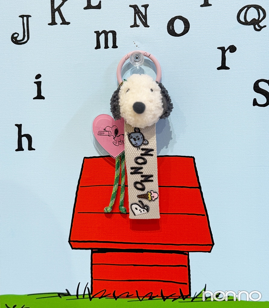 完成したスヌーピーのマスコットタグ