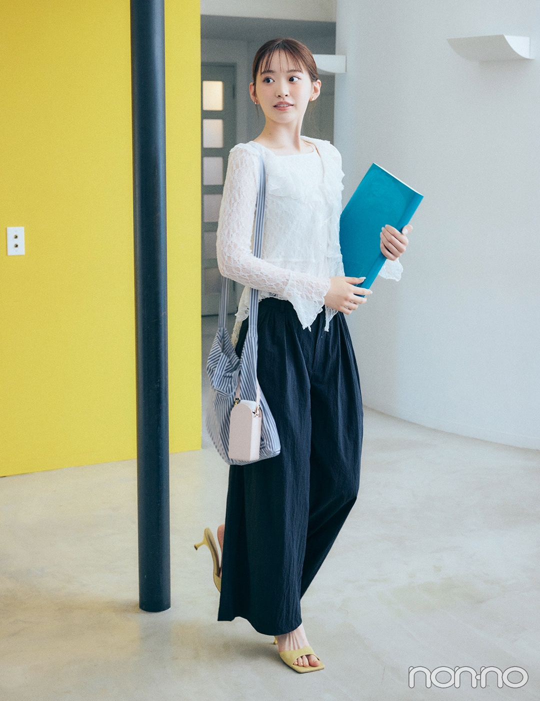 【non-no web】村上なずなが着こなす大学生の毎日コーデ