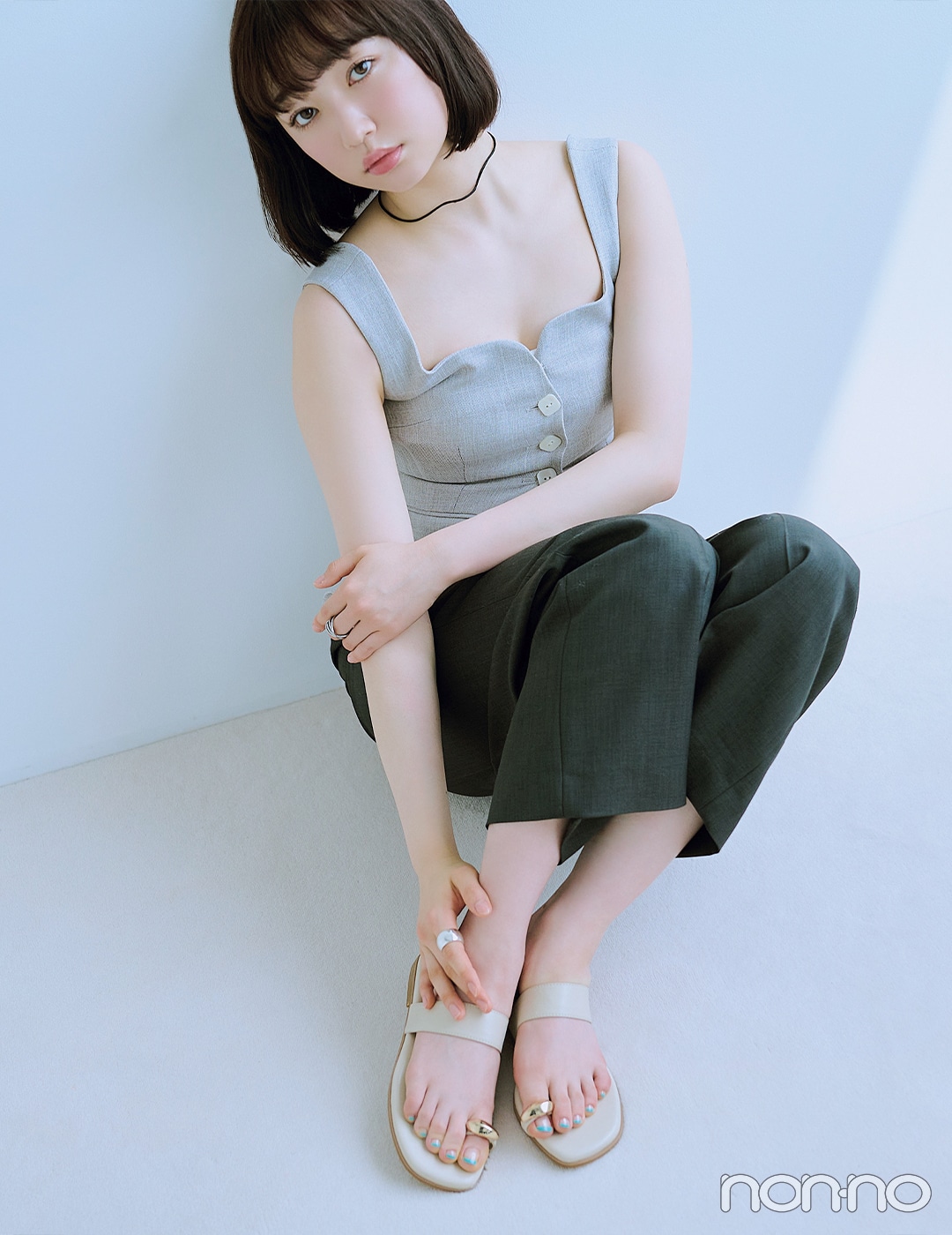 【non-no web】小宮山莉渚が着こなす大学生の毎日コーデ