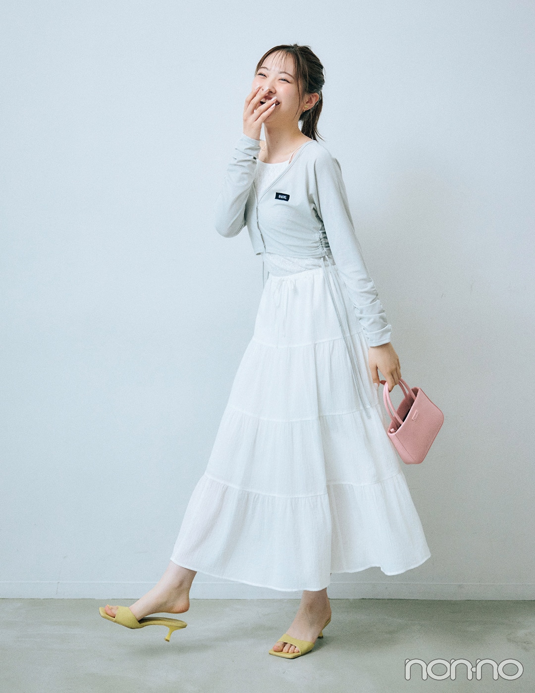 【non-no web】村上なずなが着こなす大学生の毎日コーデ