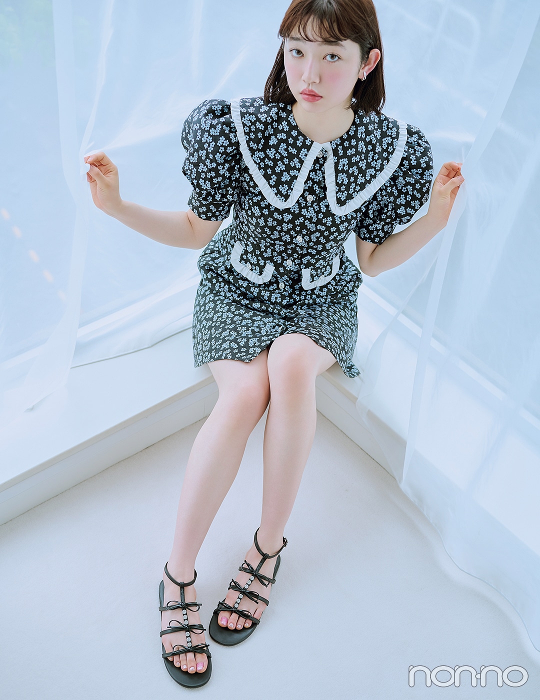 【non-no web】小宮山莉渚が着こなす大学生の毎日コーデ