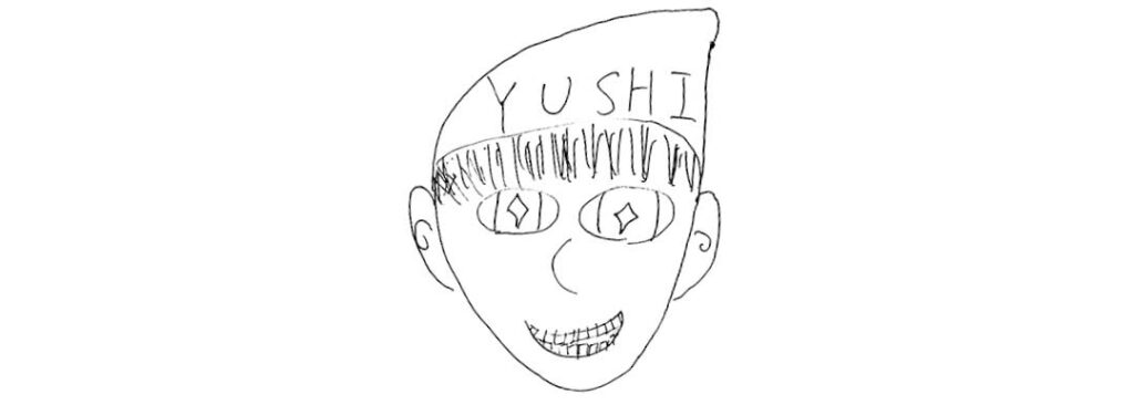 YUSHIさんが描いた自画像