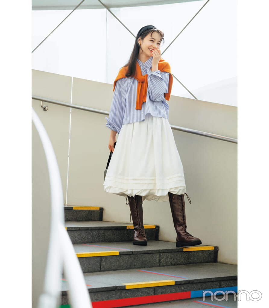 林芽亜里の「藤本壮介の建築：原初・未来・森」に行く時の美術館コーデ2