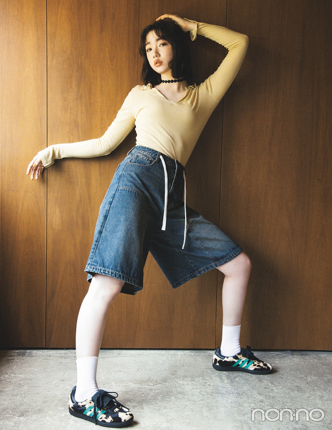 【non-no web】小宮山莉渚が着こなす大学生の毎日コーデ