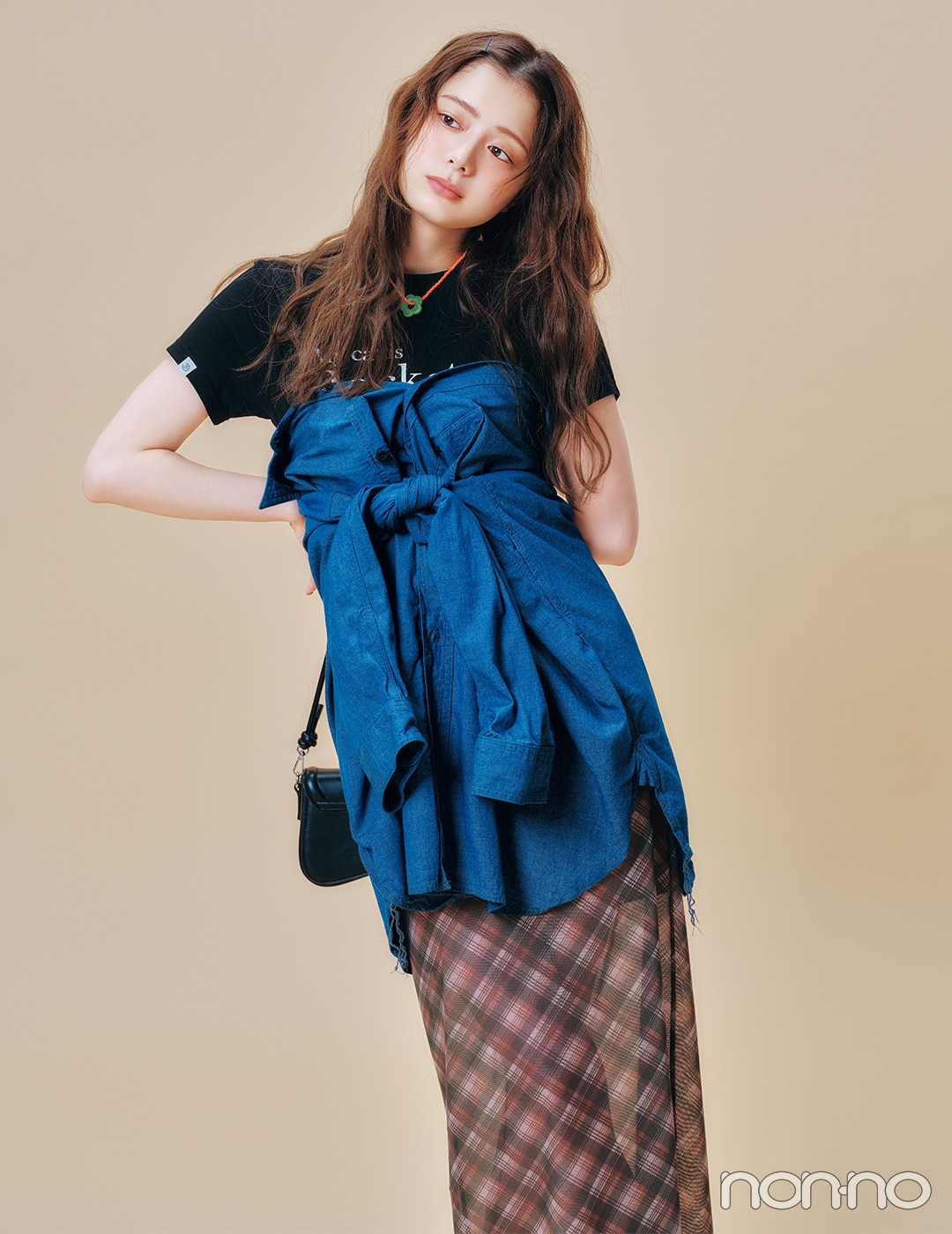 【non-no web】紺野彩夏が着こなす大学生の毎日コーデ