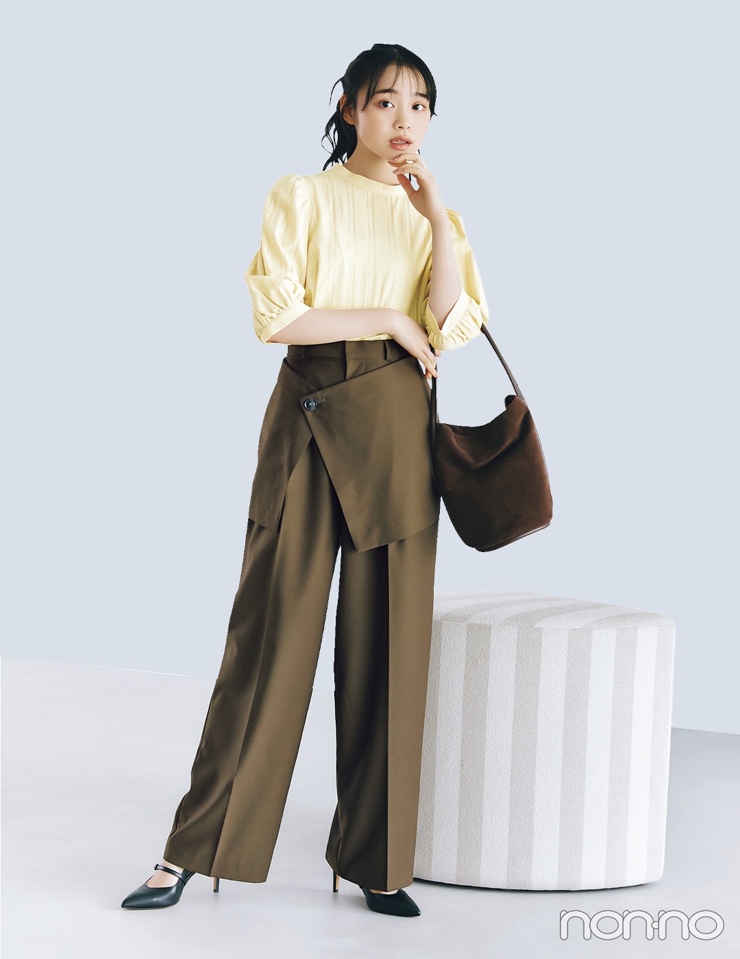 【non-no web】林芽亜里が着こなす大学生の毎日コーデ