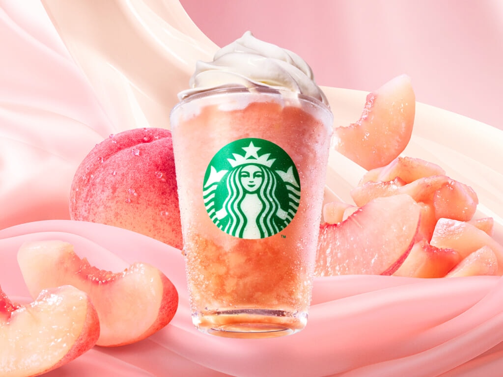 『ピーチ & ピーチミルク フラペチーノ®』 Tallサイズのみ