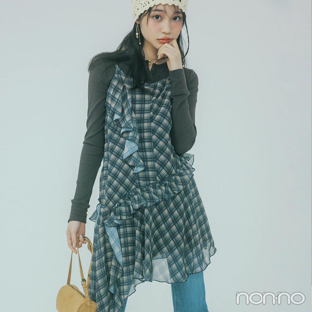 【non-no web】林芽亜里が着こなす大学生の毎日コーデ_アイキャッチ画像