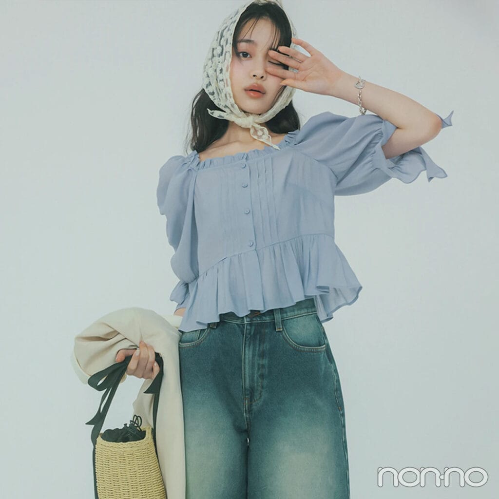 【non-no web】林芽亜里が着こなす大学生の毎日コーデ_アイキャッチ画像