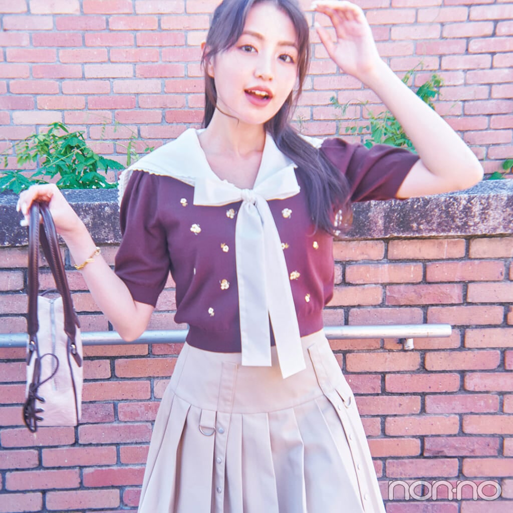 【non-no web】香音が着こなす大学生の毎日コーデ_アイキャッチ画像