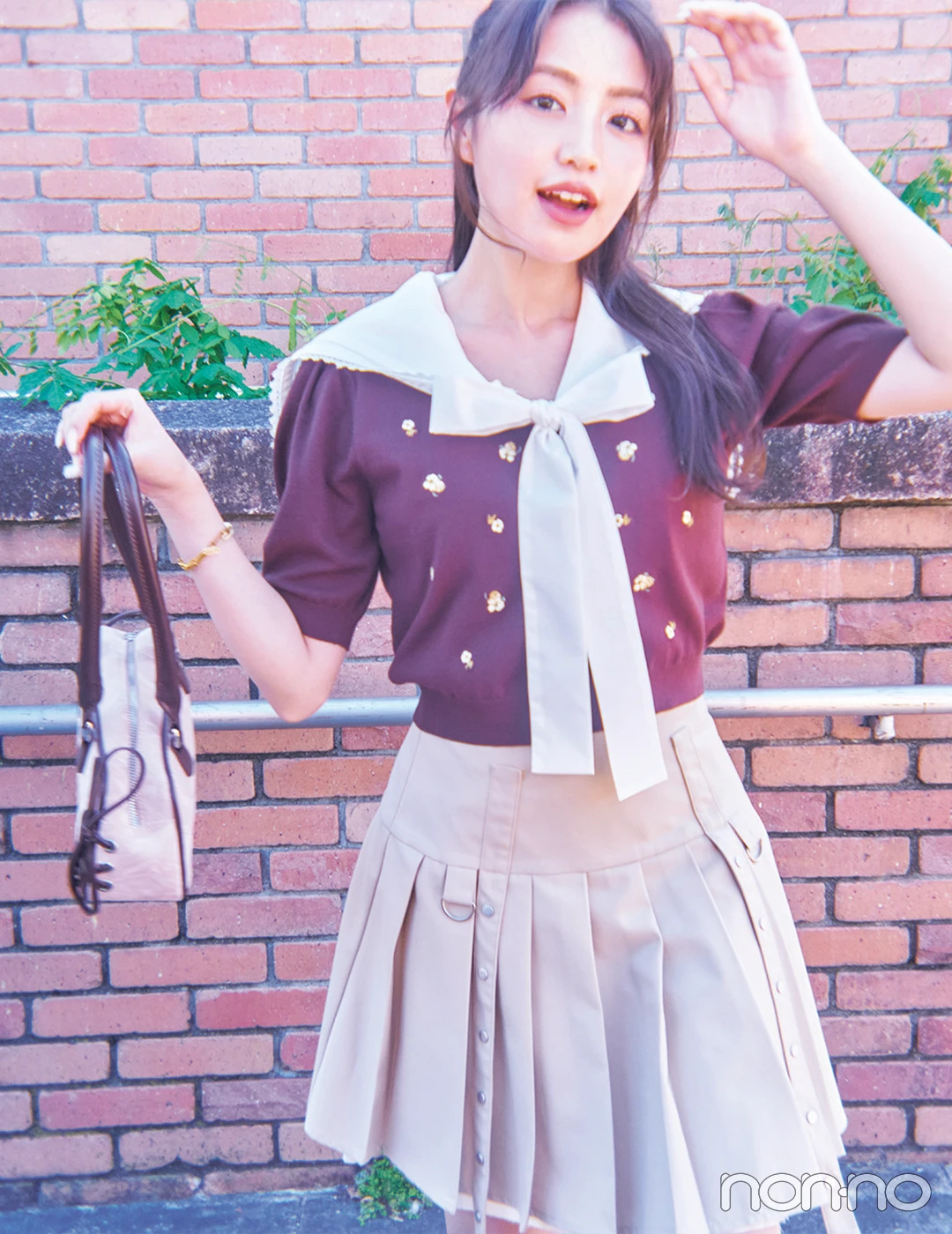 【non-no web】香音が着こなす大学生の毎日コーデ