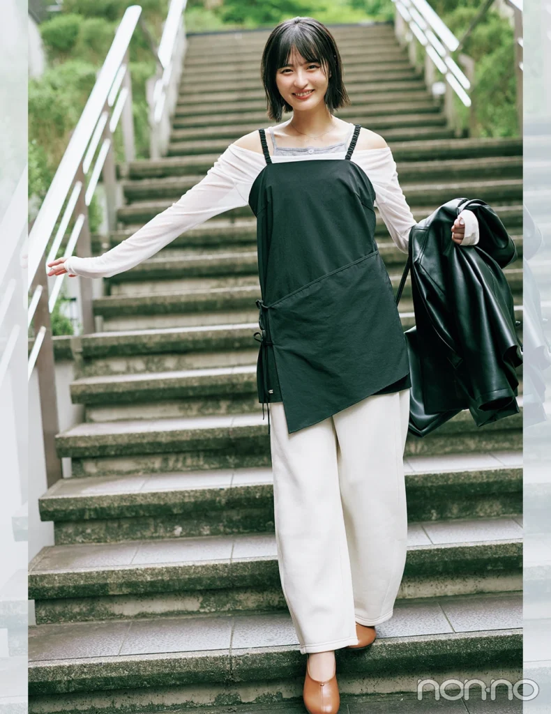 【non-no web】遠藤さくらが着こなす大学生の毎日コーデ