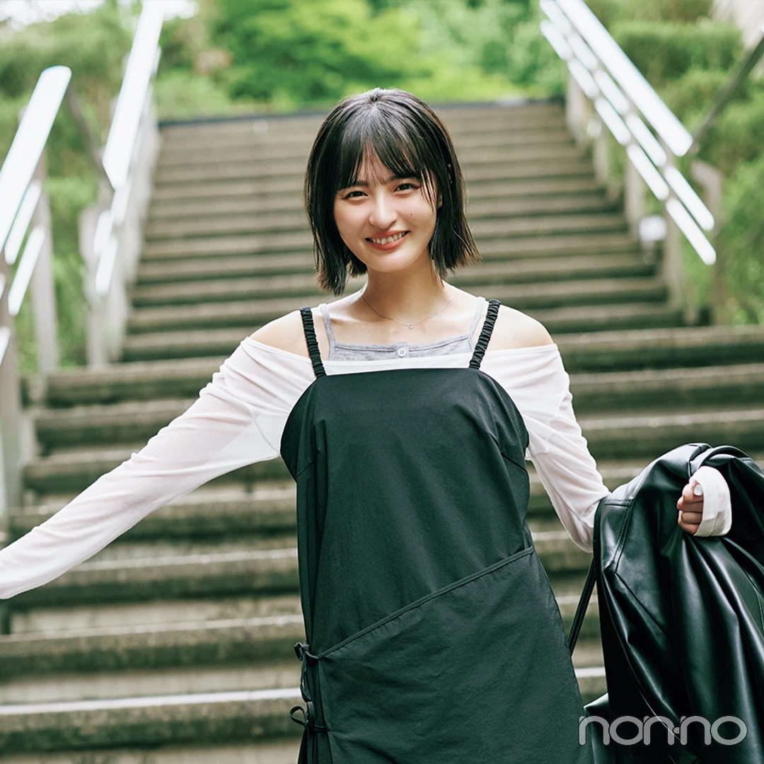 今っぽレイヤードで着こなしに奥行きを【大学生の毎日コーデ】