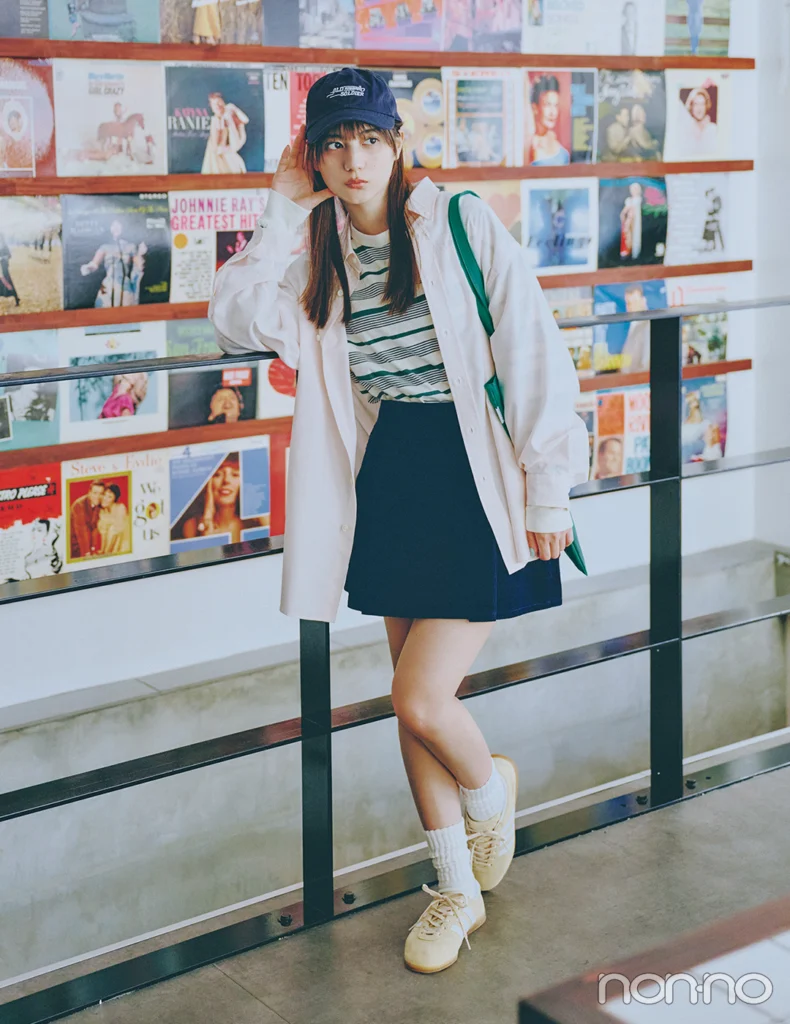 【non-no web】小坂菜緒が着こなす大学生の毎日コーデ
