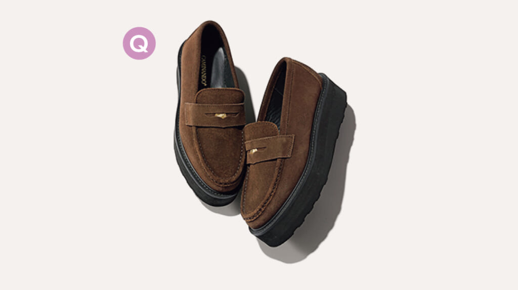 スタイルアップ着回しアイテム_厚底ローファー