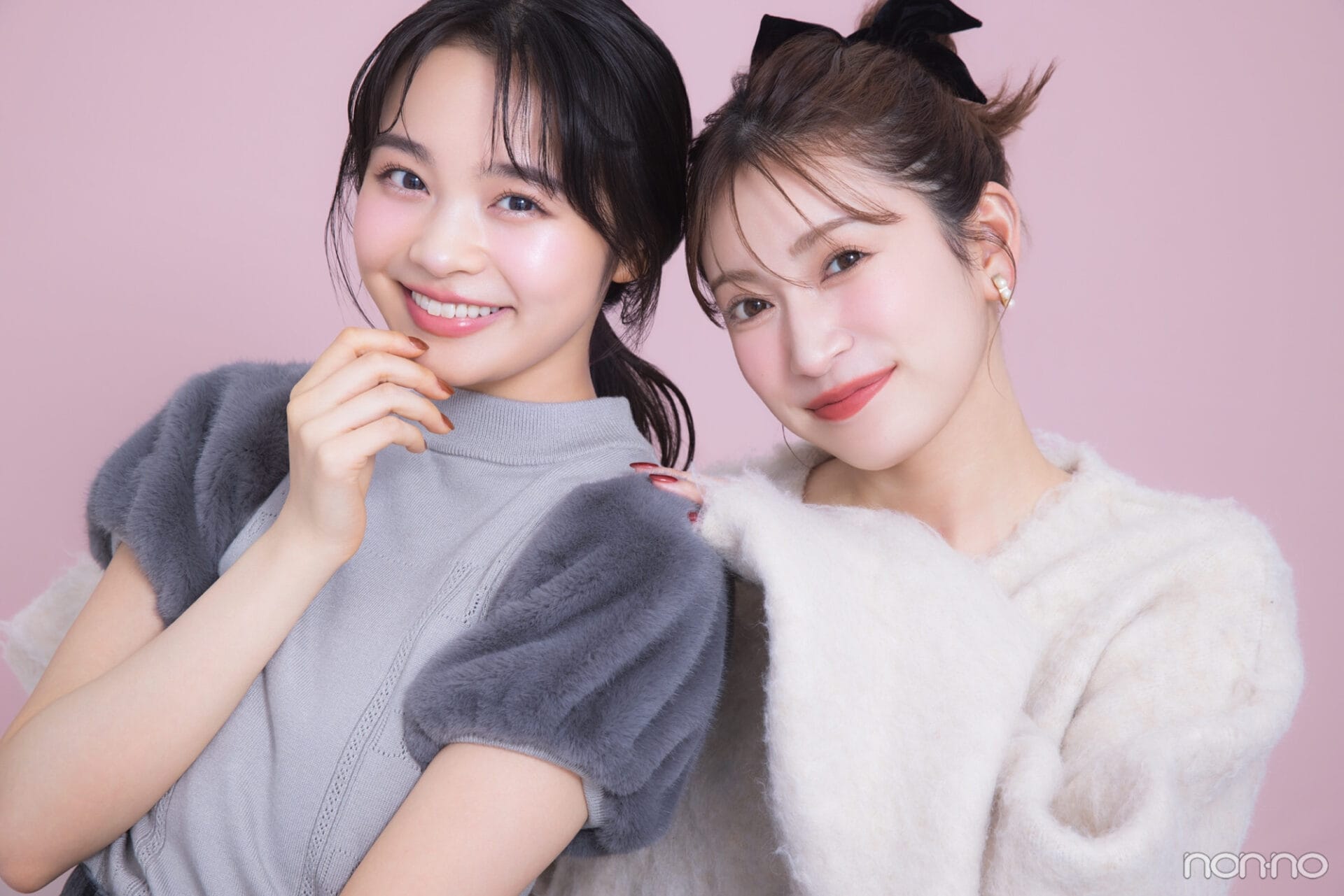 林芽亜里と吉田朱里のツーショット