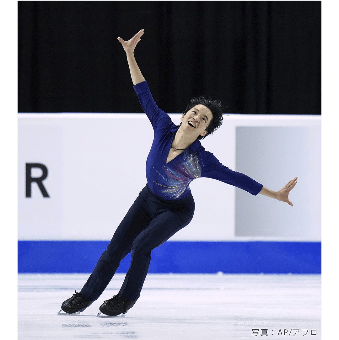 2023-24シーズングランプリシリーズで「Underground」を滑る友野一希