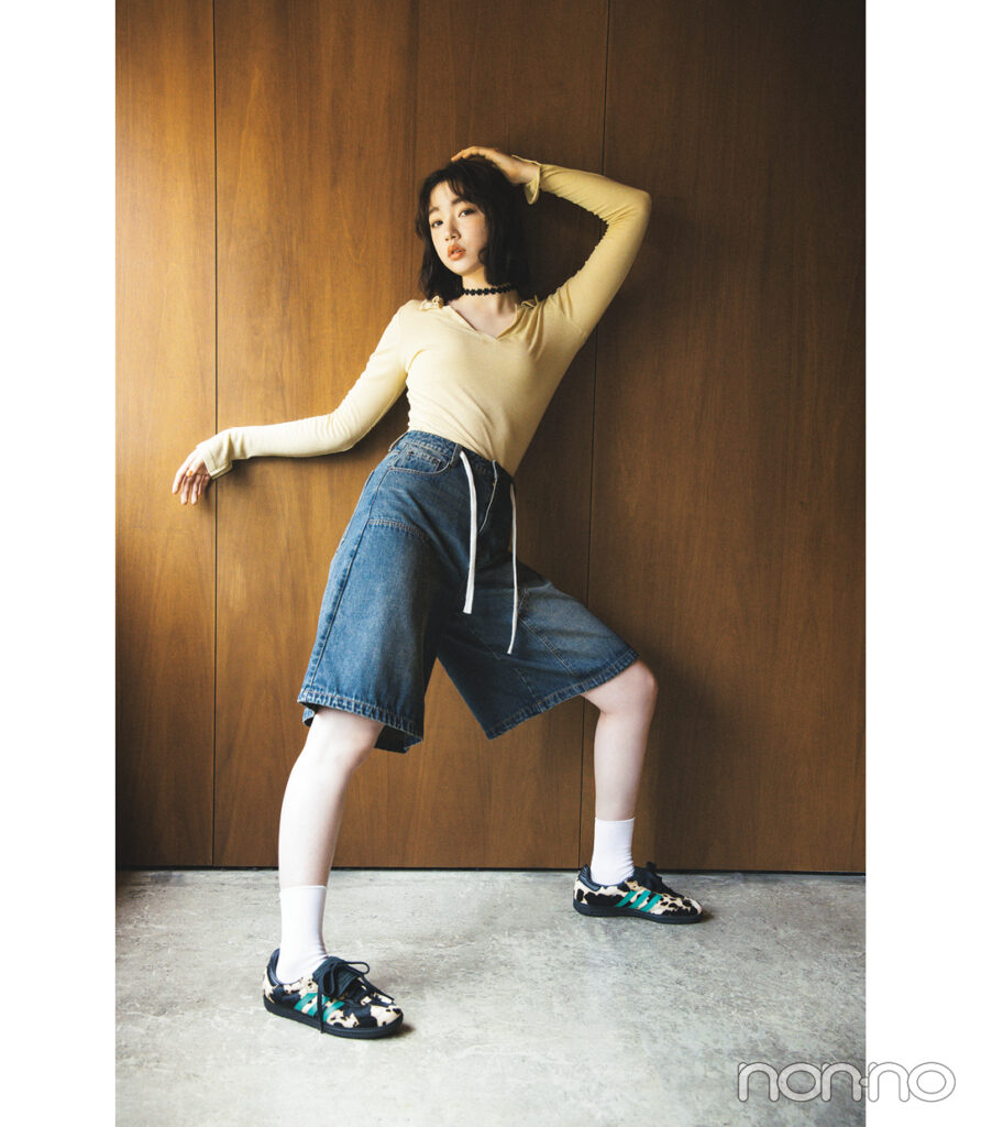 アニマル柄スニーカー アディダス「SAMBA LT」