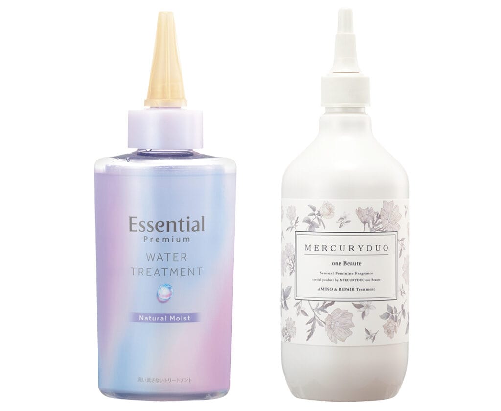 マーキュリーデュオ ウォータートリートメント スパークリングフローラルの香り、エッセンシャル プレミアム ウォータートリートメント ナチュラルモイスト