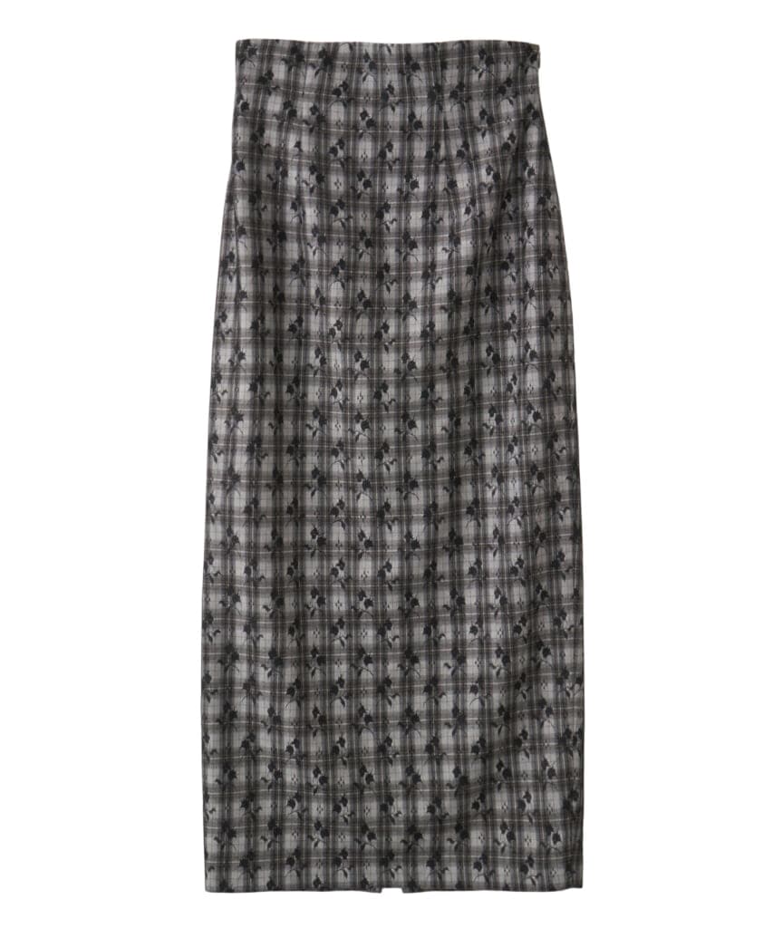 リリアン カラットのチェックのタイトスカート