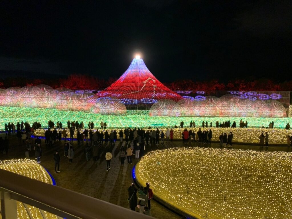 展望台 イルミネーション 富士山 なばなの里 三重県