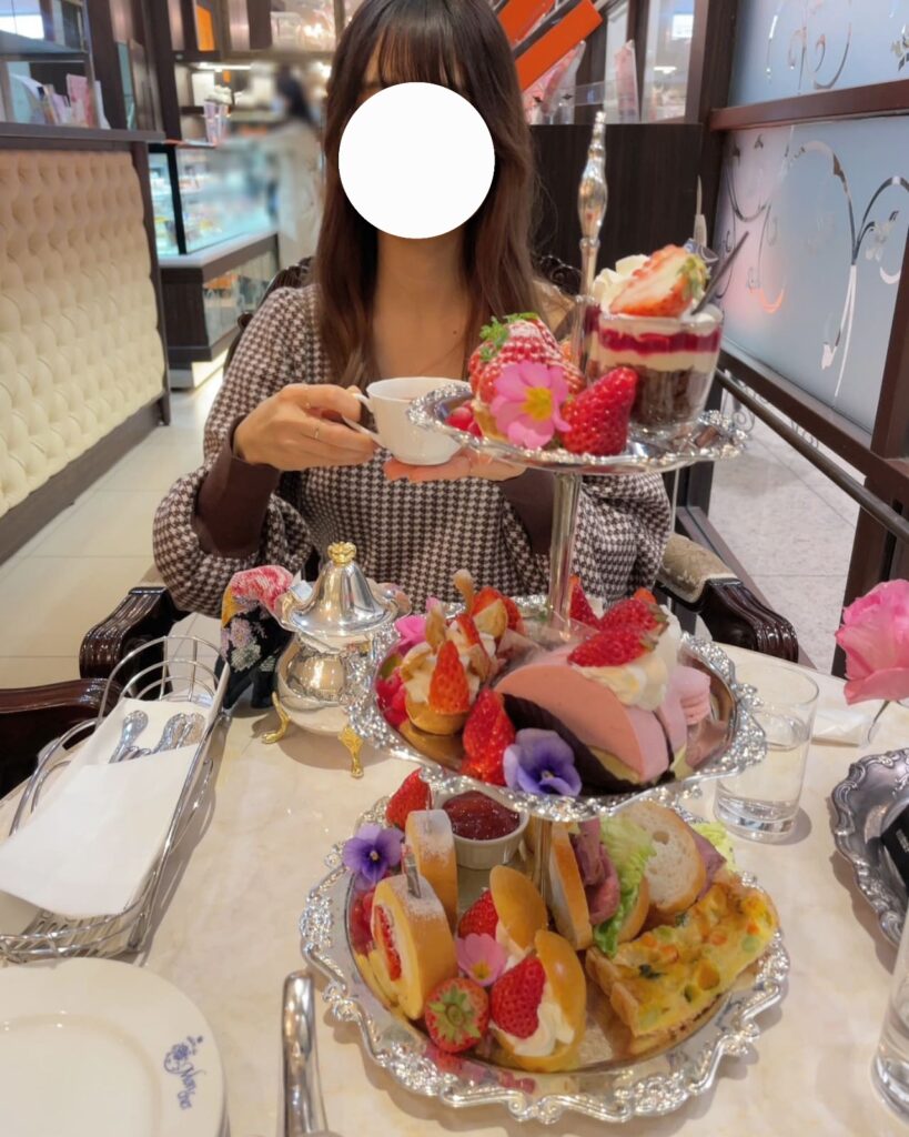 GRL ニット 千鳥柄 ブラウン