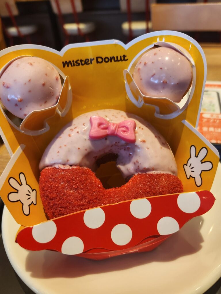 ふわふわシューストロベリーリング<ミニーマウス> ミスド新作