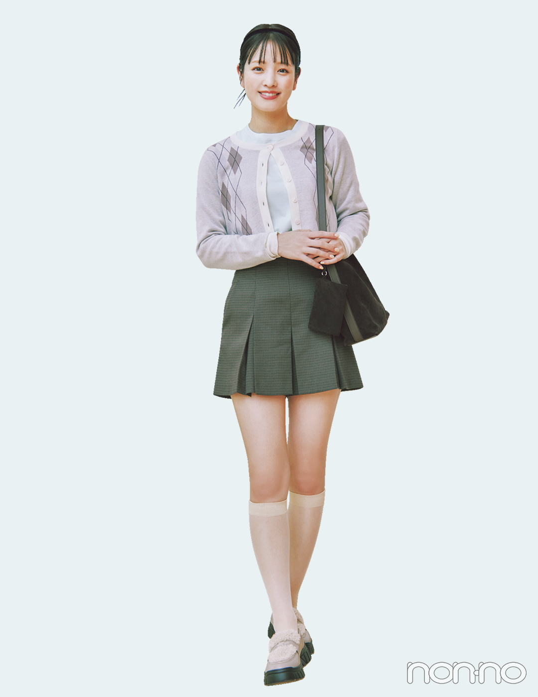 【non-no web】横田真悠が着こなす大学生の毎日コーデ