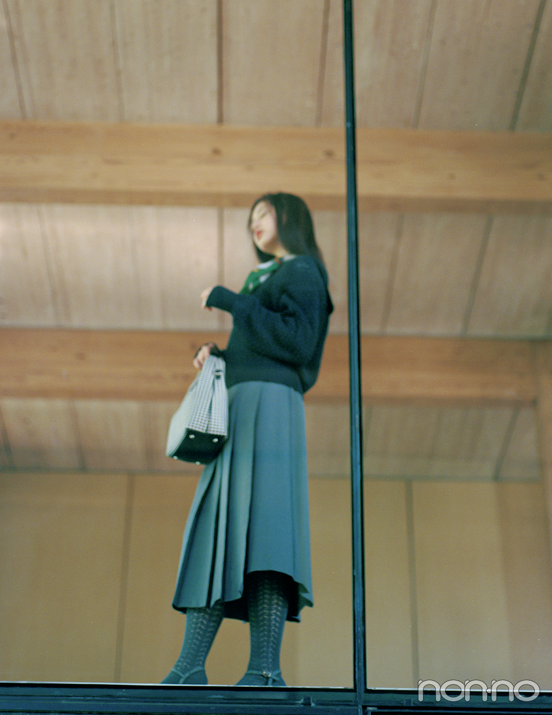 【non-no web】遠藤さくらが着こなす大学生の毎日コーデ