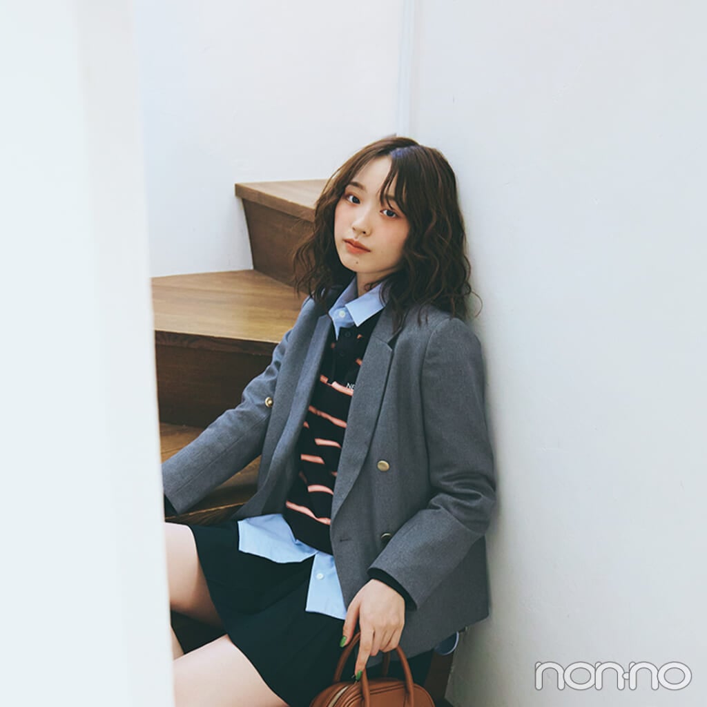 【non-no web】村上なずなが着こなす大学生の毎日コーデ_アイキャッチ画像
