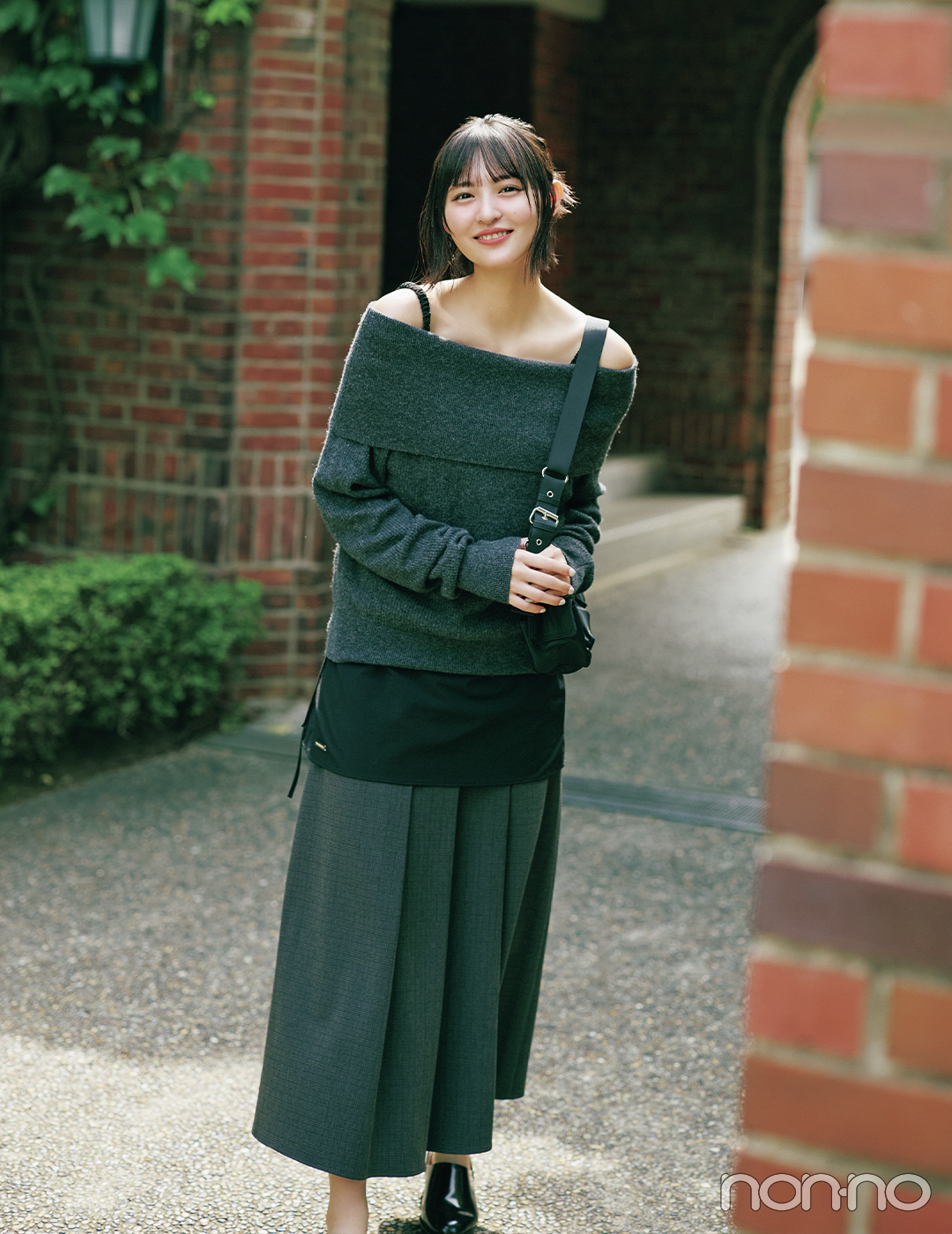 【non-no web】遠藤さくらが着こなす大学生の毎日コーデ