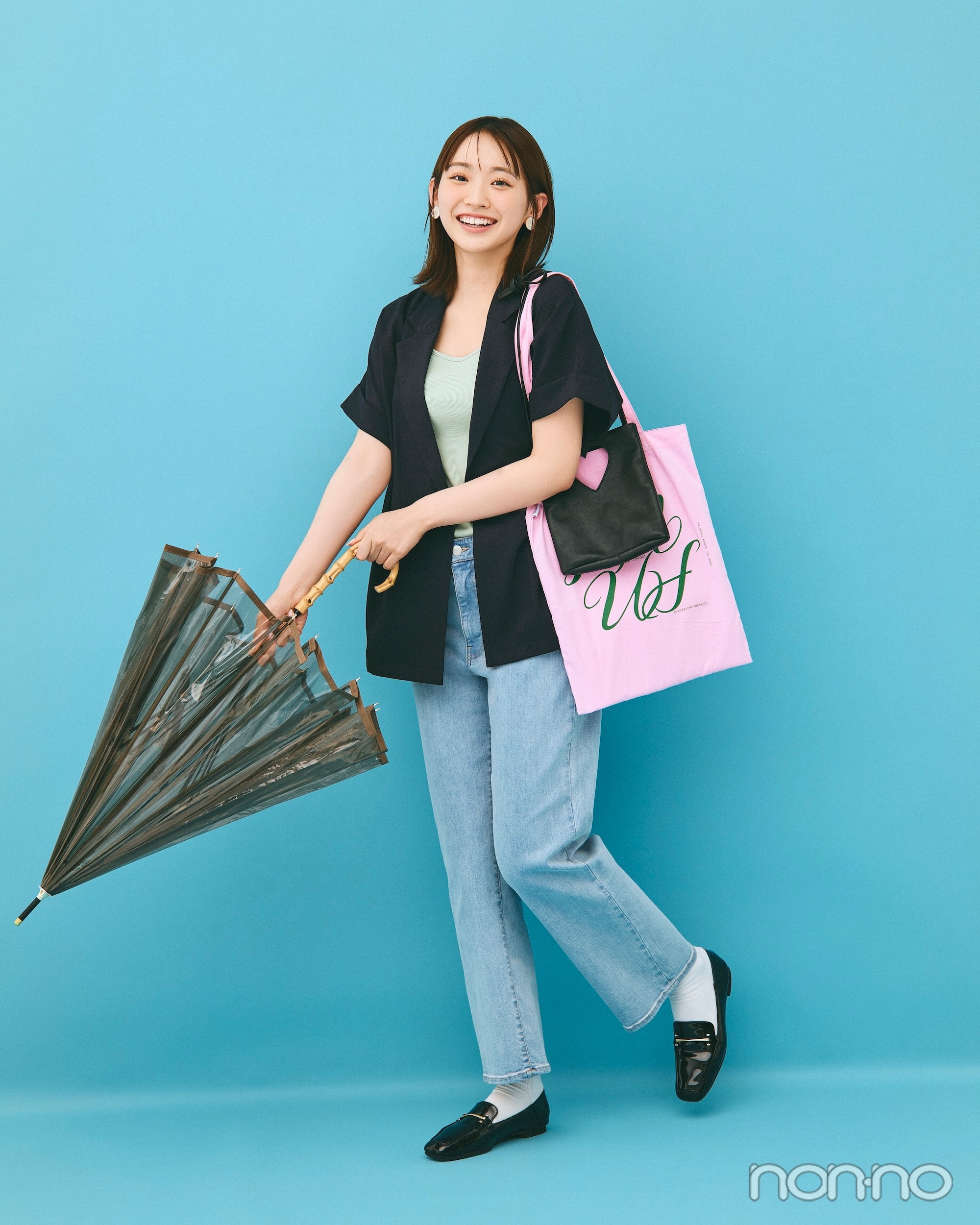 一日中雨が続く日の吸水速乾コーデ