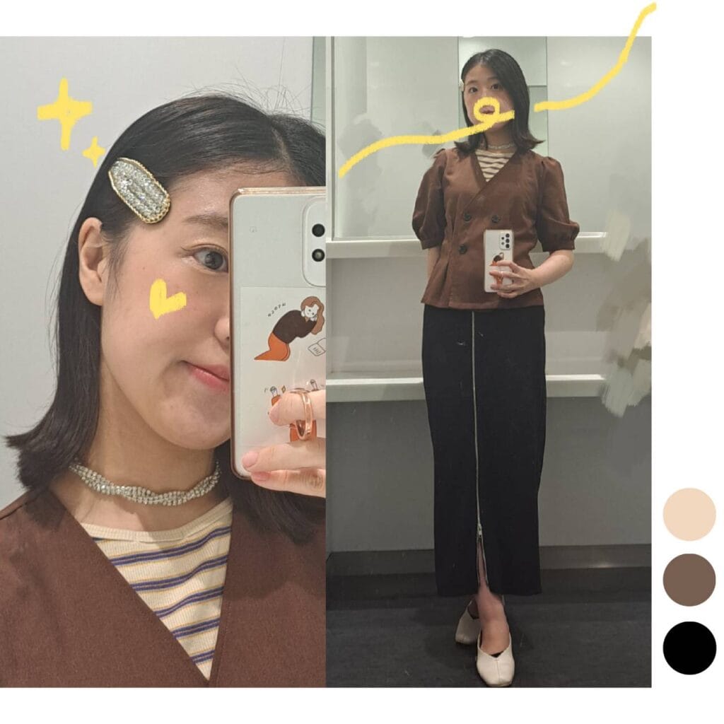 大学生コーデ　夏コーデ　35度　服装H＆Ⅿ