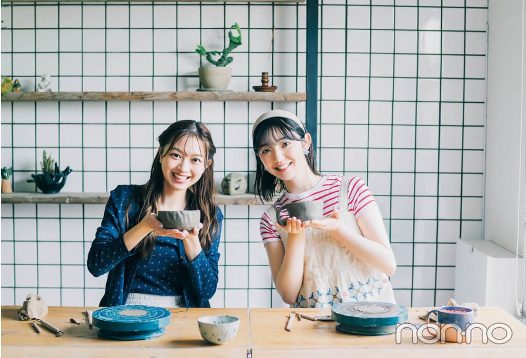 P&A Pottery Classで陶芸体験する日のレトロな柄トップス5
